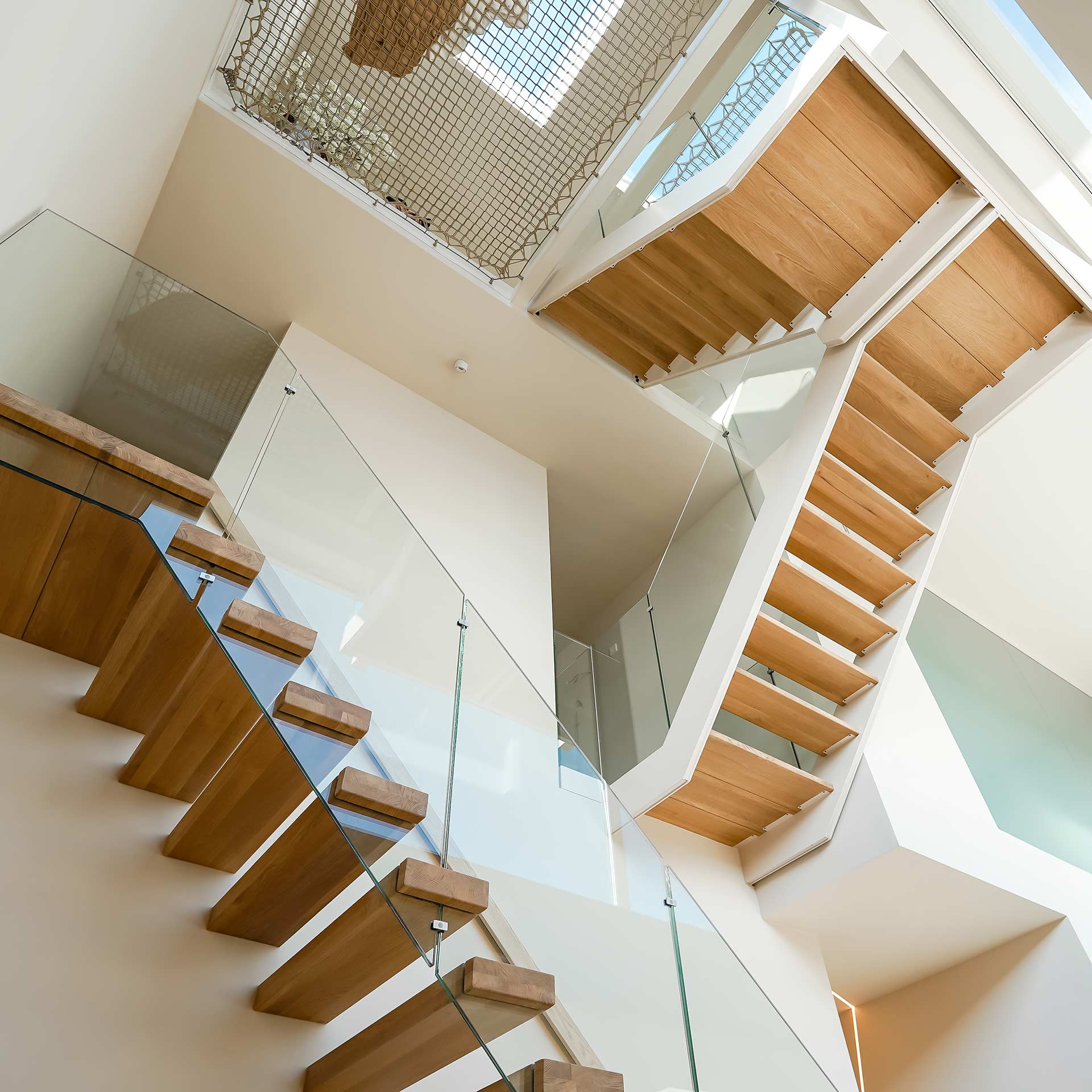 Houten trappen bij Skarson Houten trappen bij Skarson